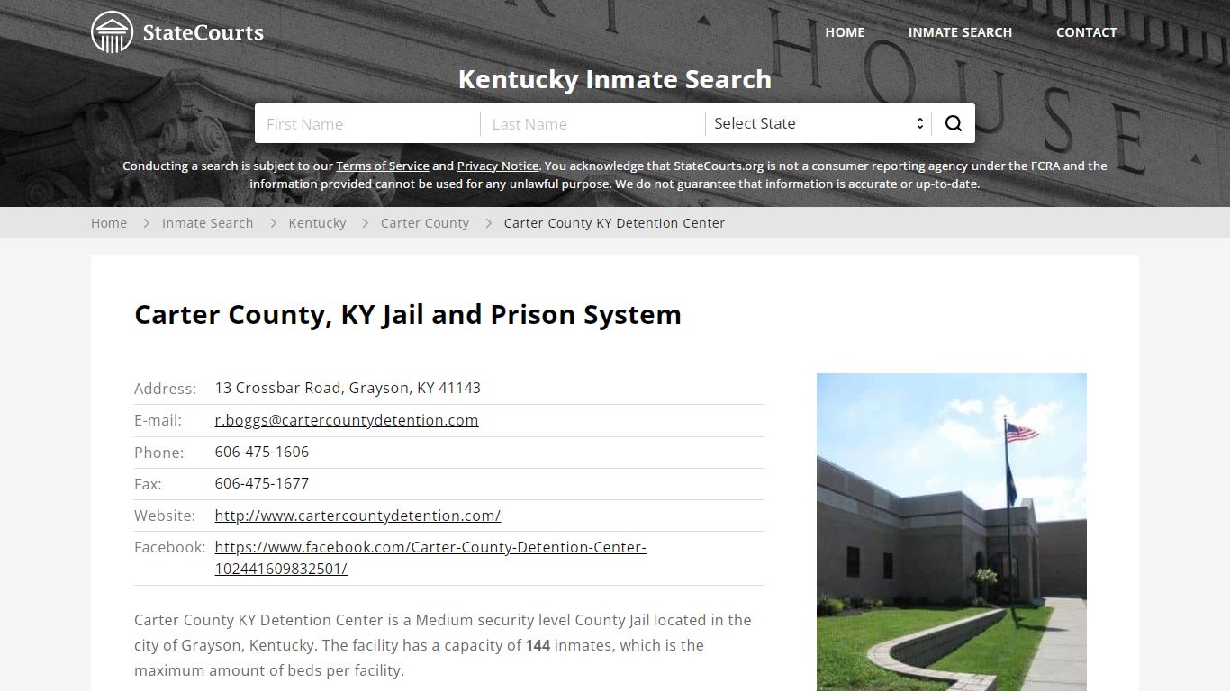 Carter County KY Detention Center Inmate Records Search, Kentucky ...